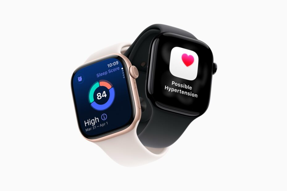 Le suivi de la tension artérielle et le score de sommeil sont compatibles avec ces anciennes Apple Watch