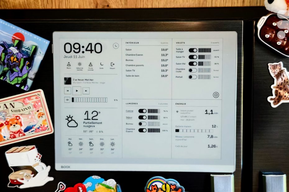 J'ai transformé une liseuse en tableau de bord pour ma maison connectée, sans écrire une ligne de code — Frandroid