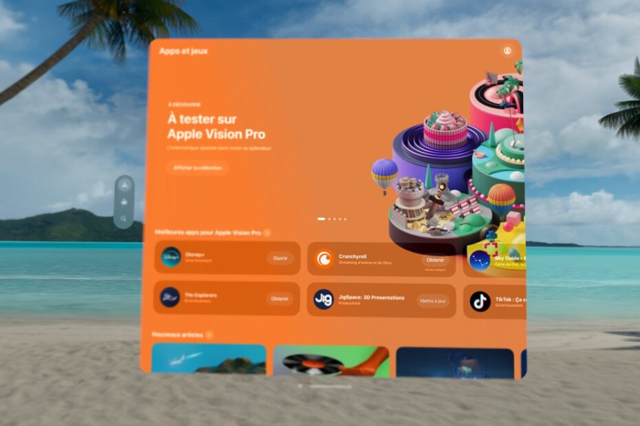 App Store Vision Pro France