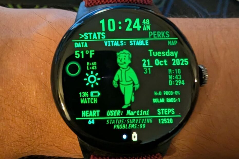 Ce fan de Fallout a transformé le cadran de sa montre connectée en Pip-Boy, effet garanti !