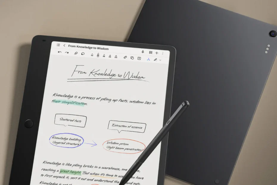 La nouvelle liseuse de TCL est la championne de la prise de notes