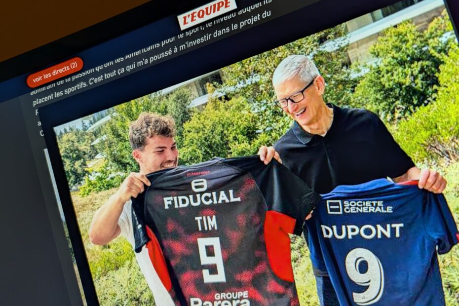 Mais que faisait Antoine Dupont chez Apple au côté de Tim Cook ? Le secret de l'improbable rencontre est levé !