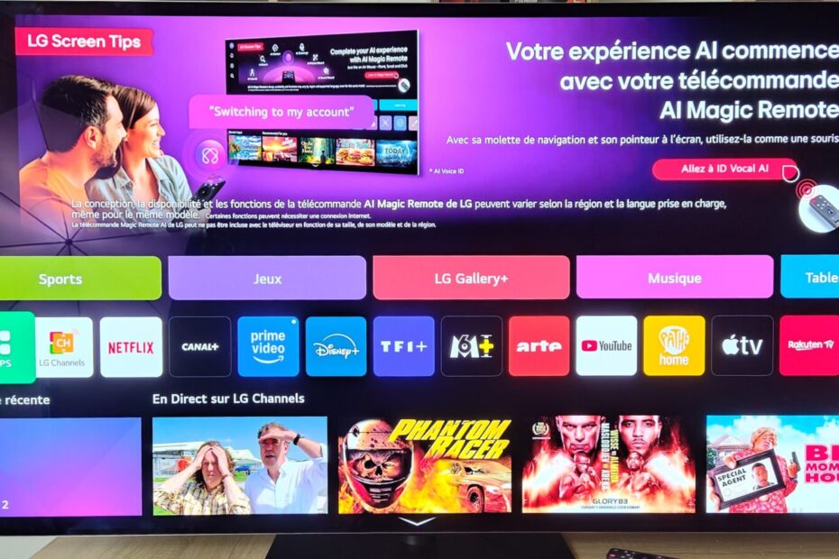 plus qu'un téléviseur, une véritable œuvre d'art sur le mur du salon ?