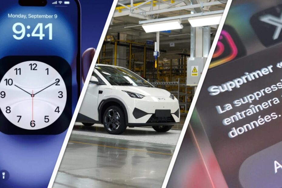 première voiture électrique européenne pour BYD, le bug du réveil de l'iPhone, supprimer son compte X/Twitter