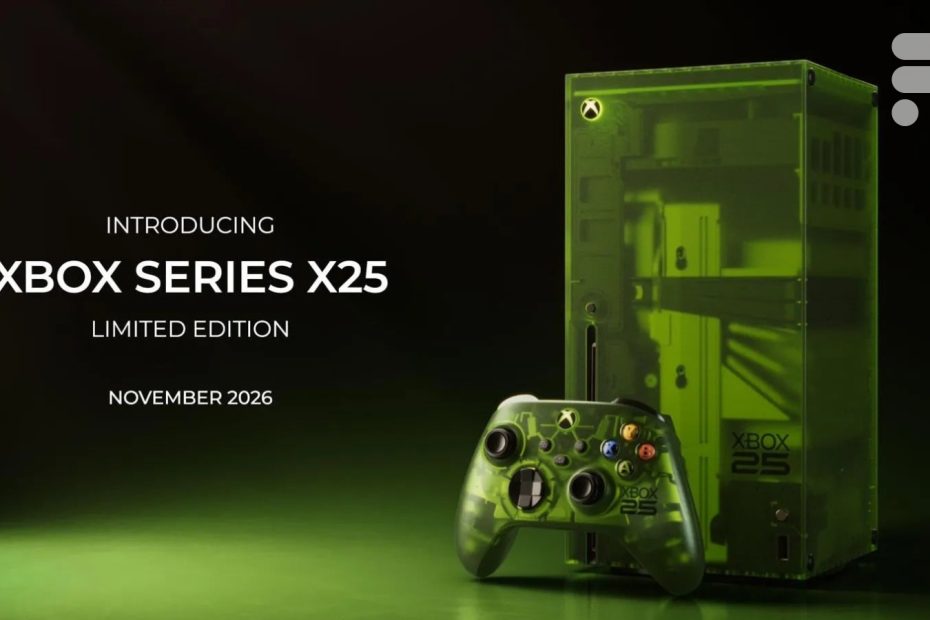 Xbox Series X25 : la Series X devient verte translucide pour fêter les 25 ans de la marque — Frandroid