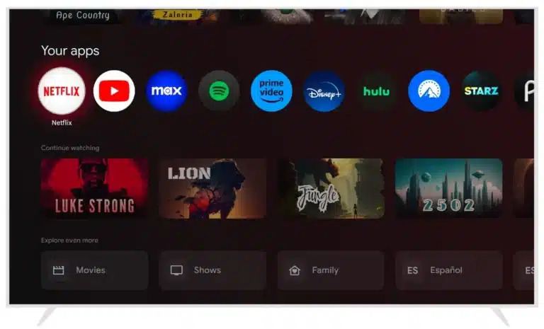 Voici la nouvelle interface de Google TV
