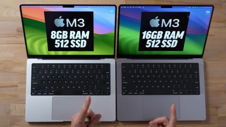 La preuve que 8 Go ne sont pas suffisants pour le MacBook Pro M3