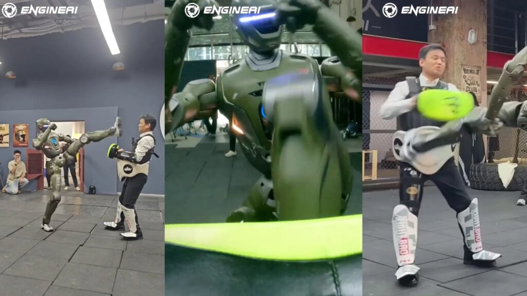 ce patron chinois finit au tapis pour prouver que son robot est réel