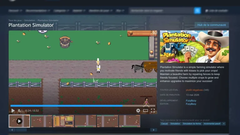 Steam laisse en ligne un jeu raciste simulant l'esclavage : la France saisit l'Arcom, Valve reste silencieux