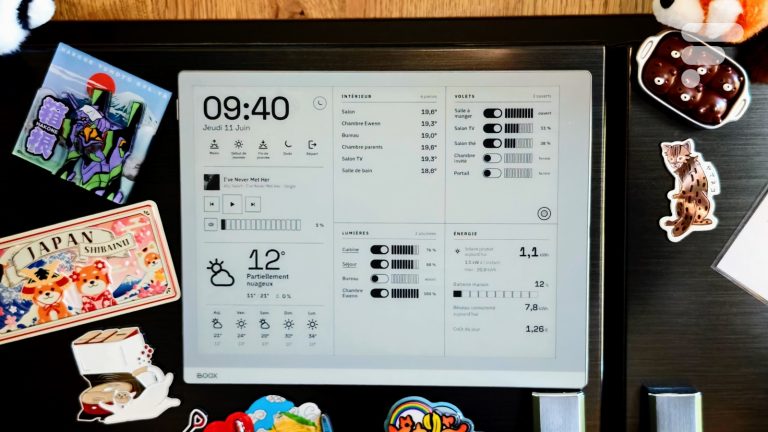 J'ai transformé une liseuse en tableau de bord pour ma maison connectée, sans écrire une ligne de code — Frandroid